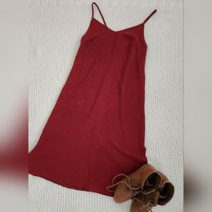 V-neck midi tank top dress